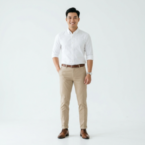 Quần Kaki Nẹp Ly Dáng Đứng Nam Nữ Công Sở